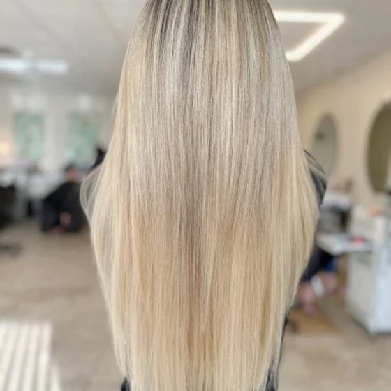 Platinum blonde finish